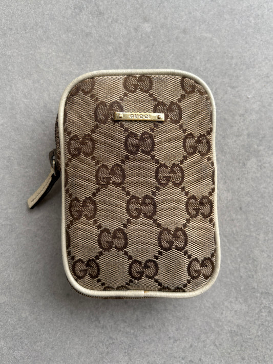 Gucci Biege and White Pouch