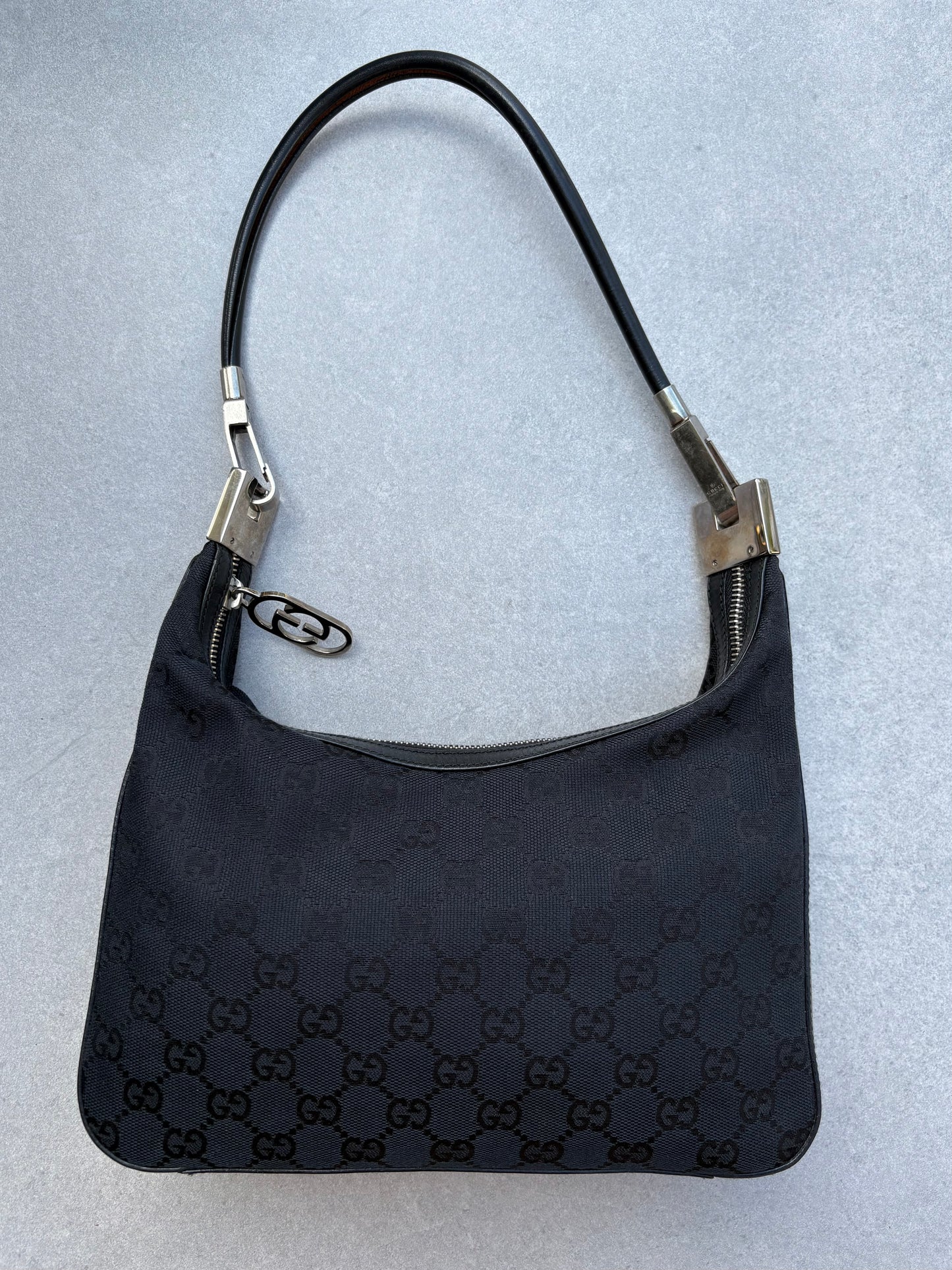 Gucci Black Monogram Handbag