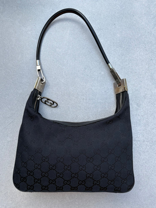 Gucci Black Monogram Handbag