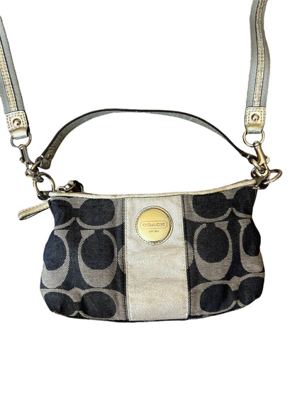 Coach Denim Monogram Shoulder Bag