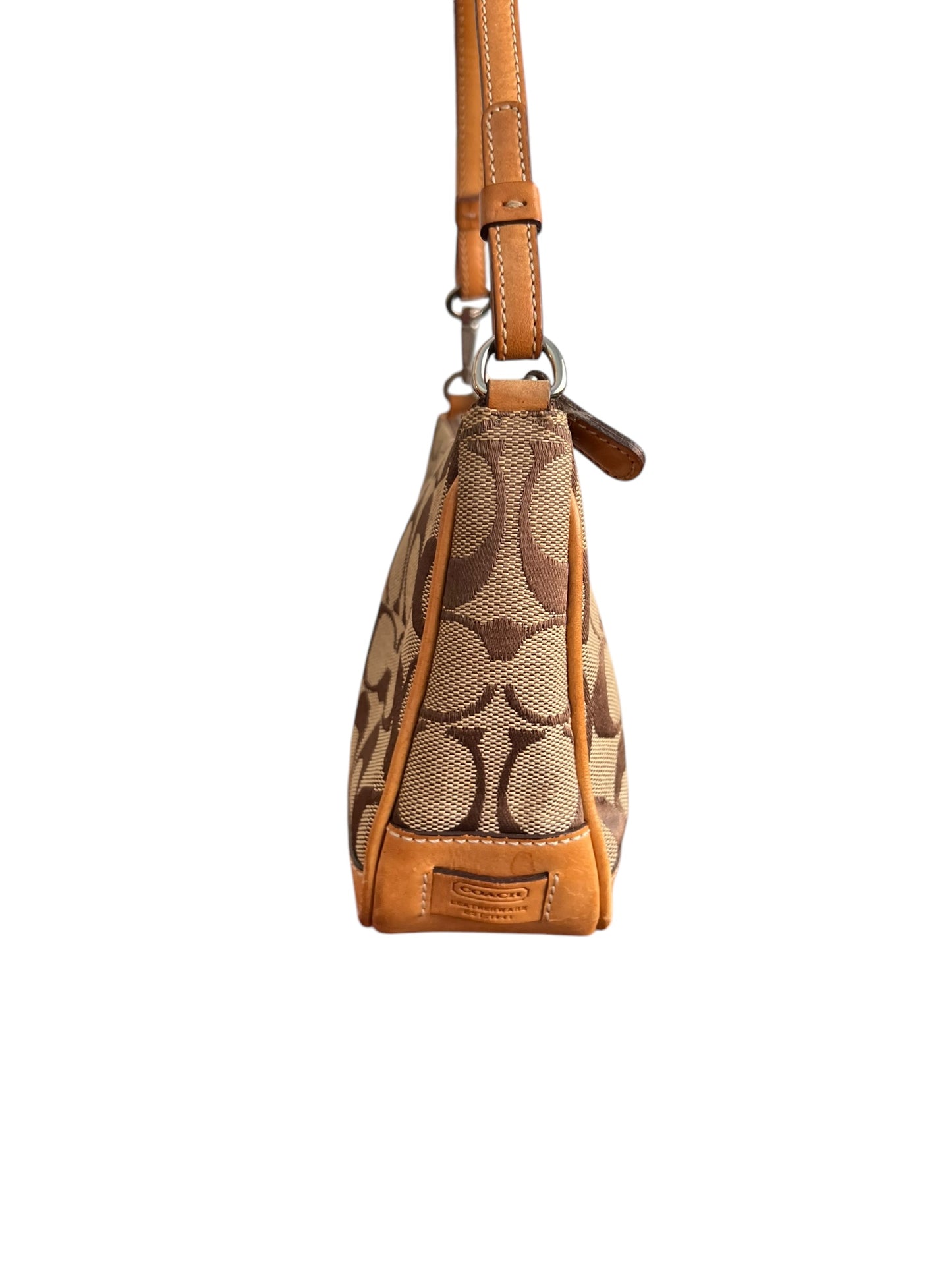 Coach Signature Demi Tan Bag, Coach Star Charm