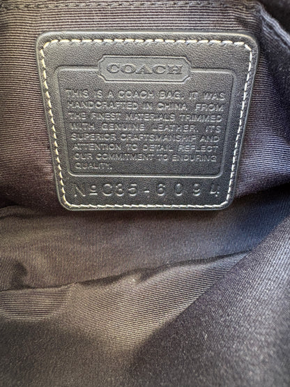 Coach Demi Black and Grey Shoulder Bag
