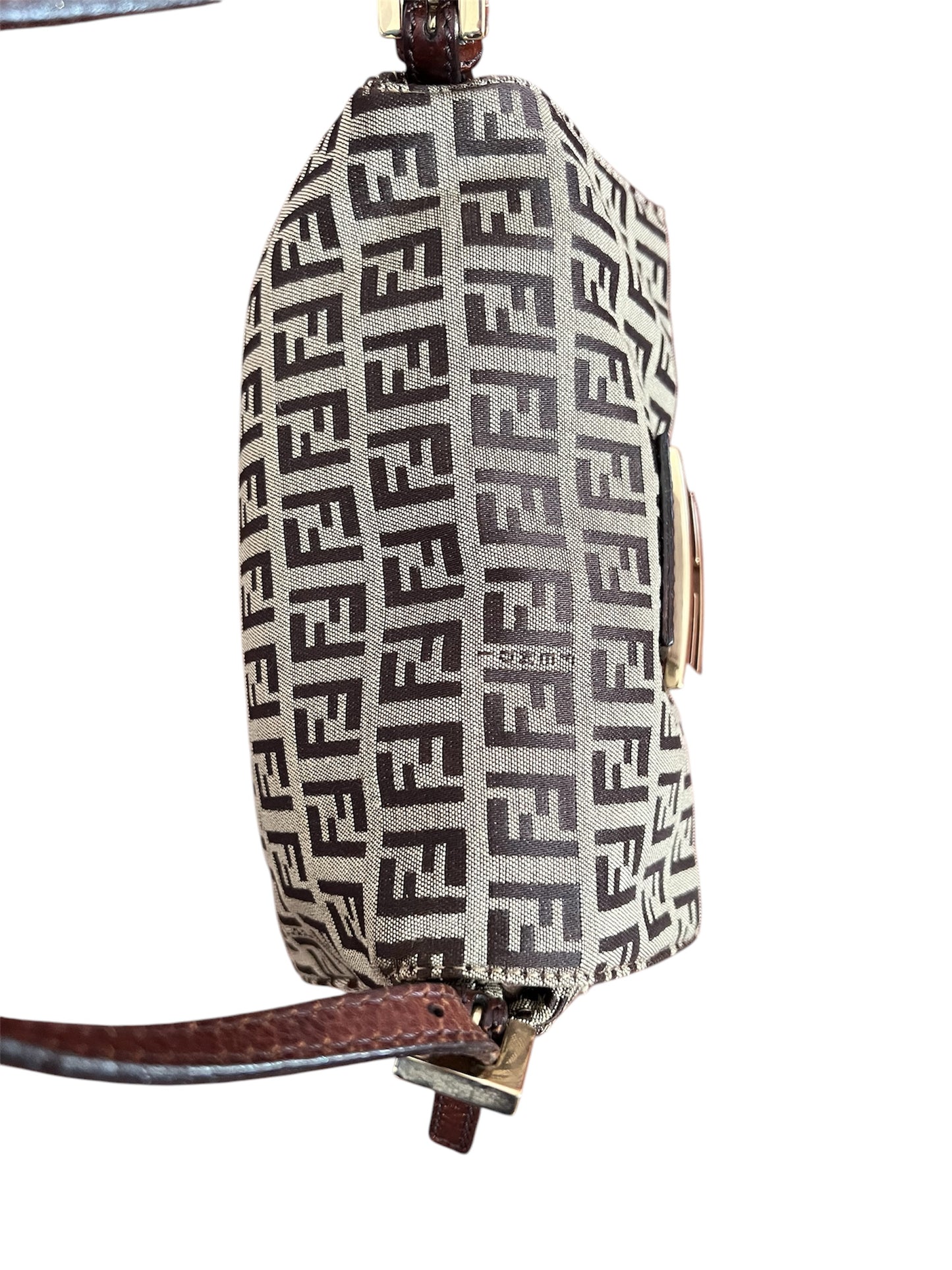Fendi Zucchino Mini Manma Bucket Shoulder Bag