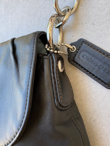 Coach Soho Black Leather Shoulder Bag