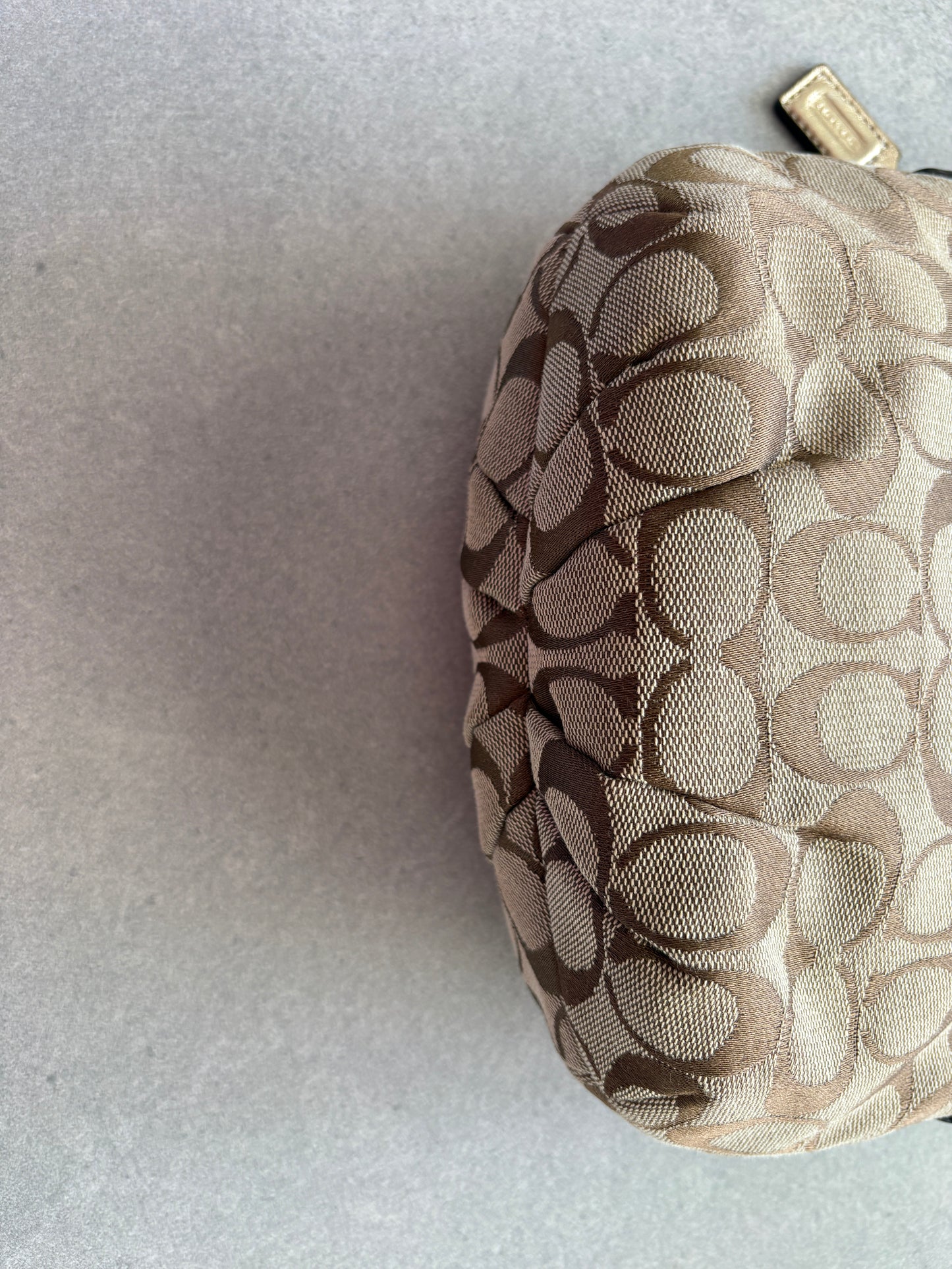 Coach Monogram Brown Shoulder Bag