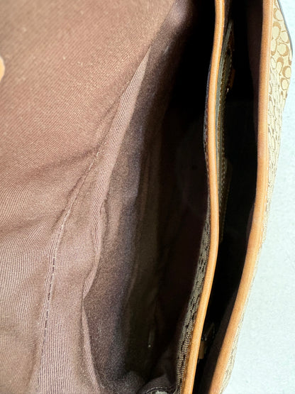 Coach Soho Brown Monogram Shoulder Bag