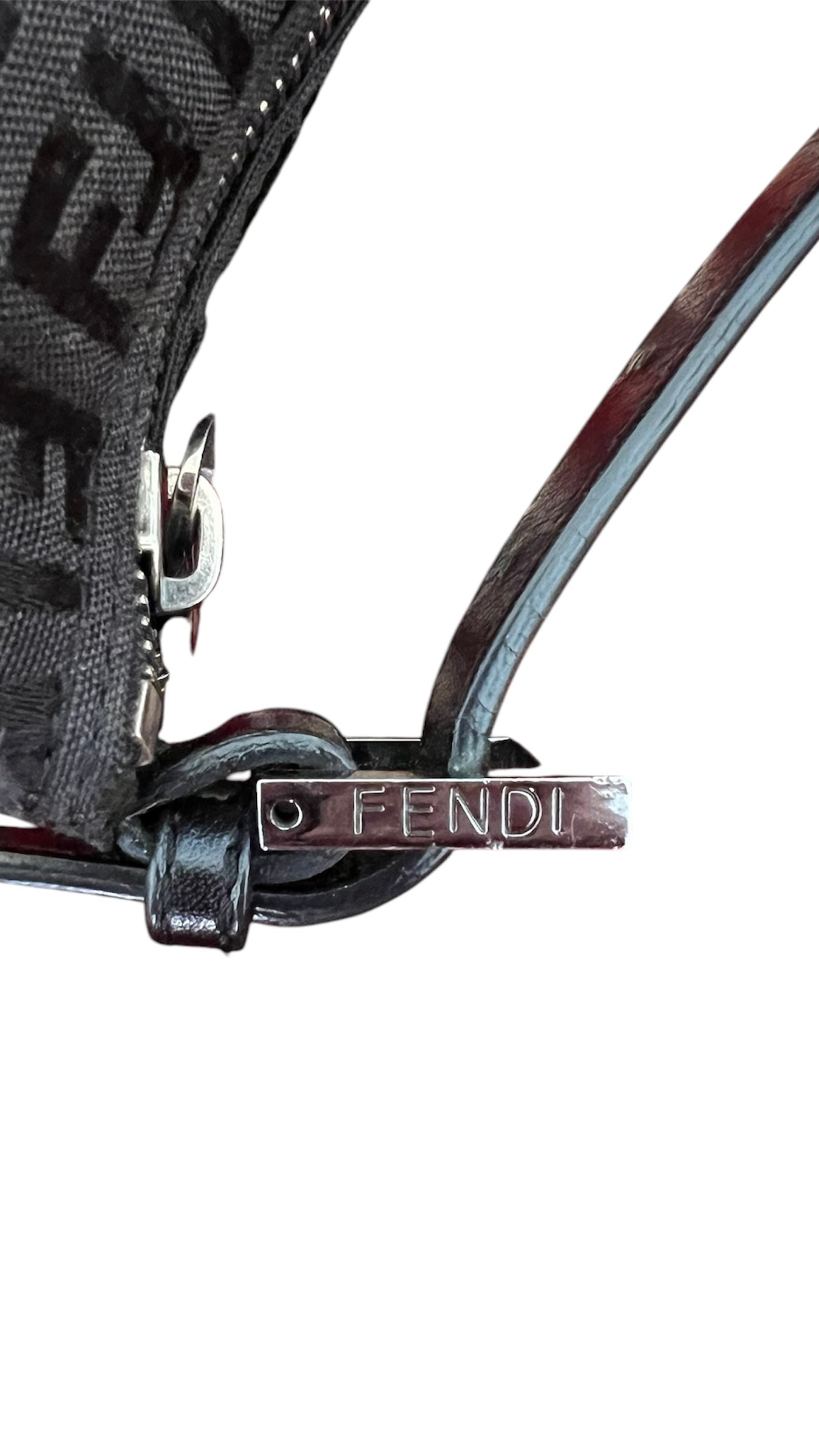 Fendi Black Pochette Cloth Bag