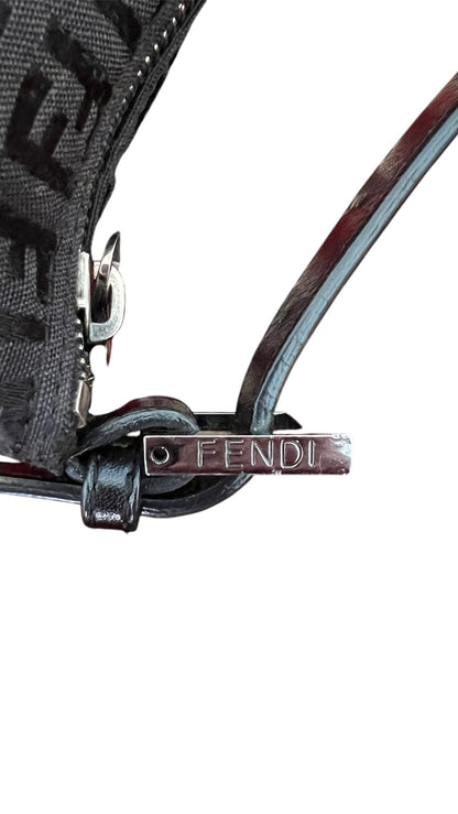 Fendi Black Pochette Cloth Bag