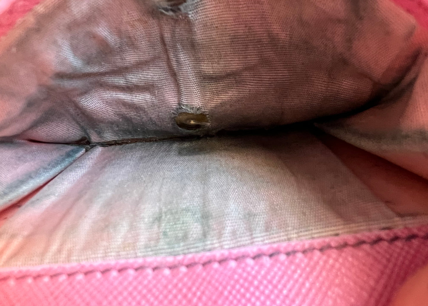 Prada Pink Saffiano Compact Wallet