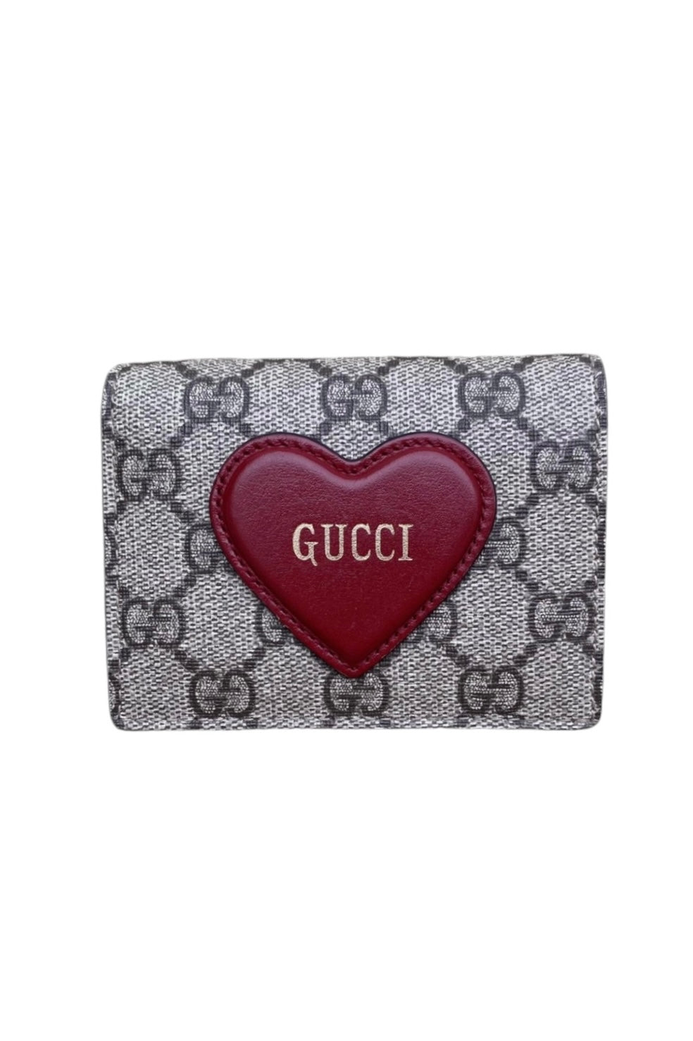 Gucci GG Supreme Valentine's day Heart Wallet