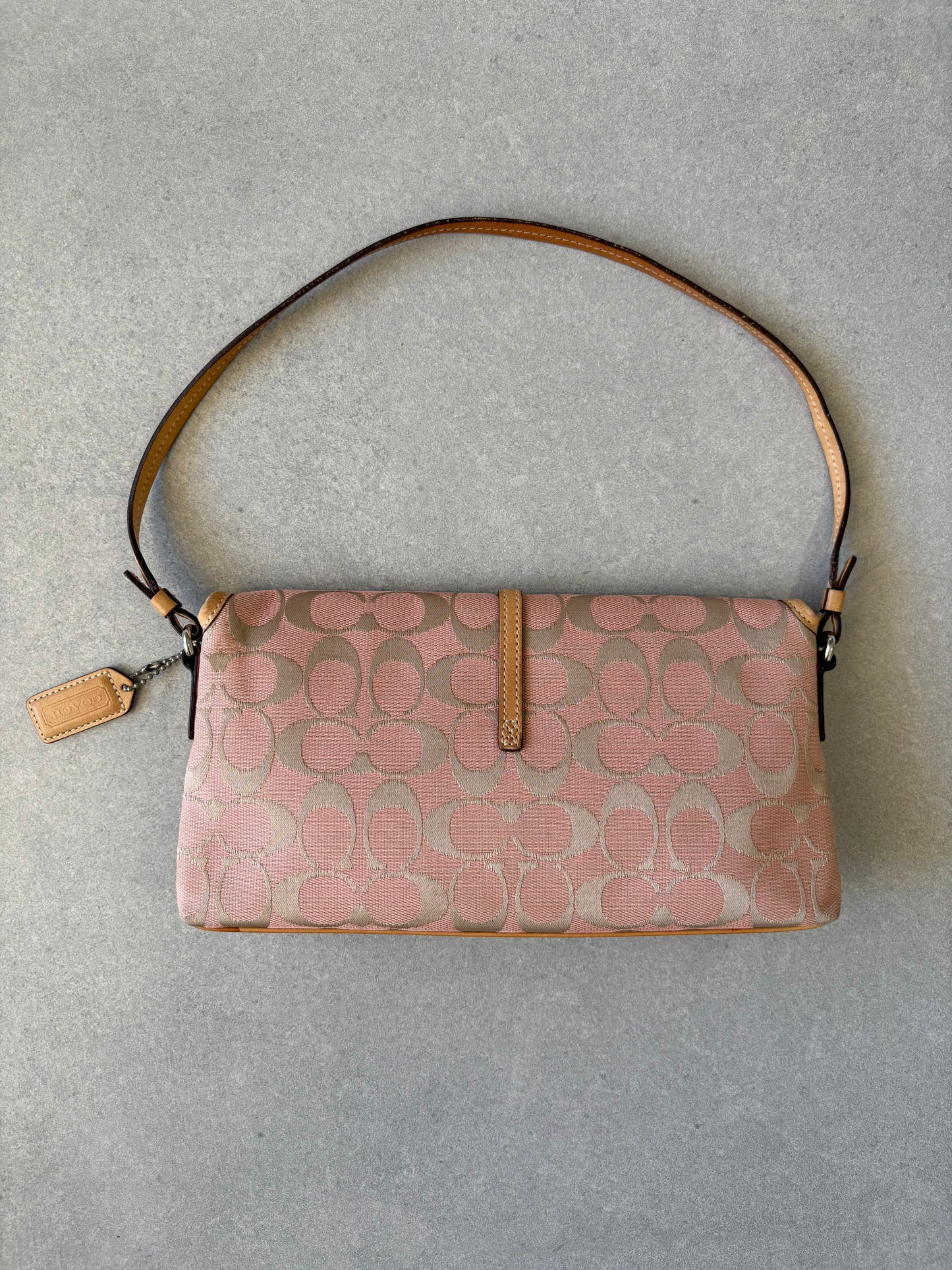 Coach Pink Shoulder Bag with Clasp