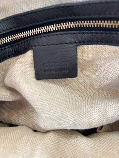 Gucci Hobo Horsebit Leather Bag Large