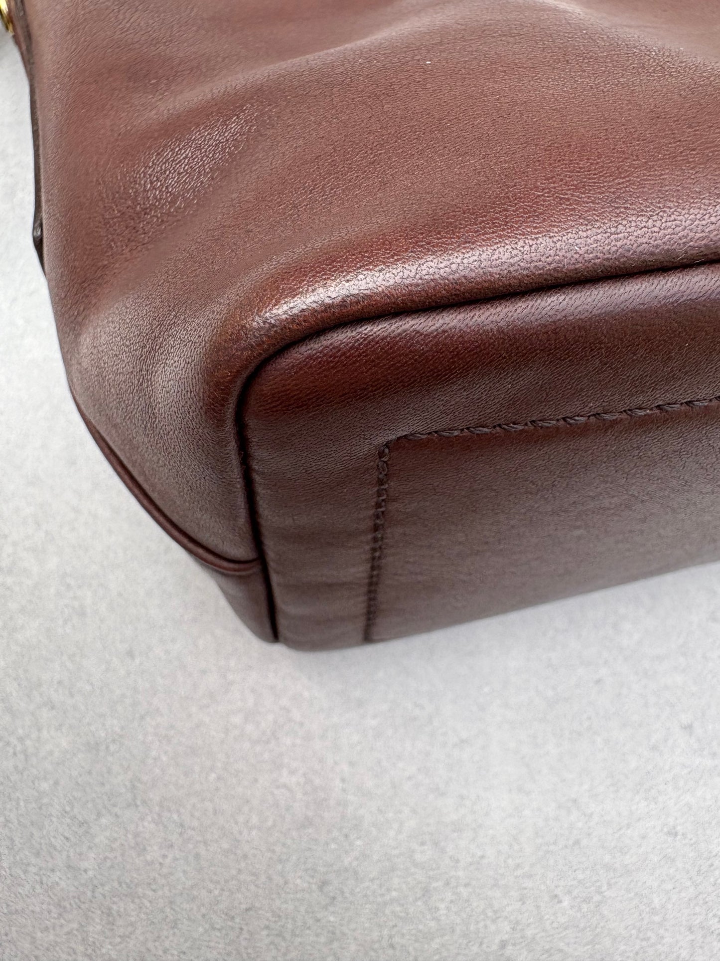Coach Maroon Leather Bag