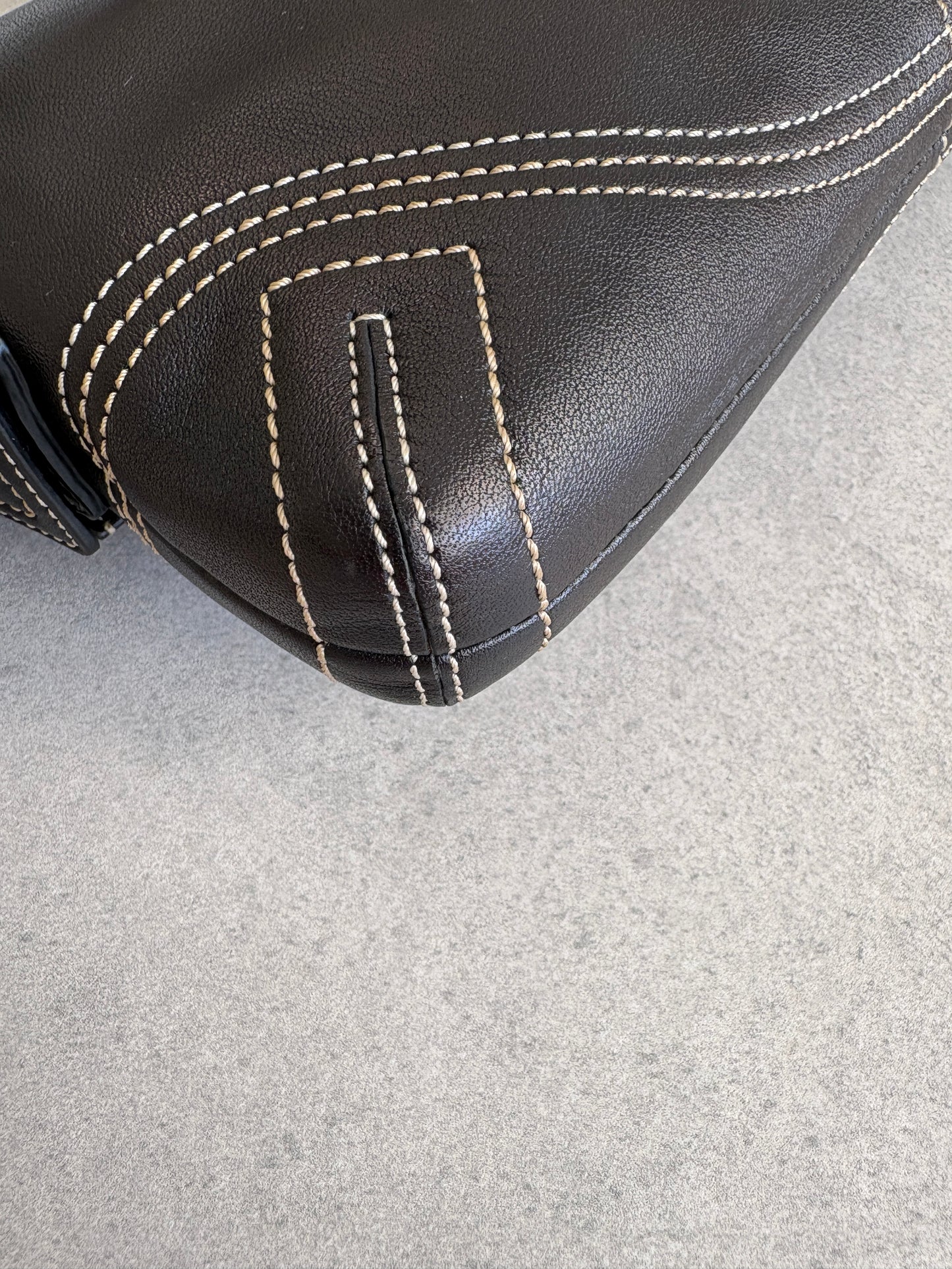 Coach Soho Black Leather Shoulder Bag