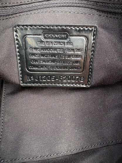 Coach Tartan Two-Way Handbag with Star Charm