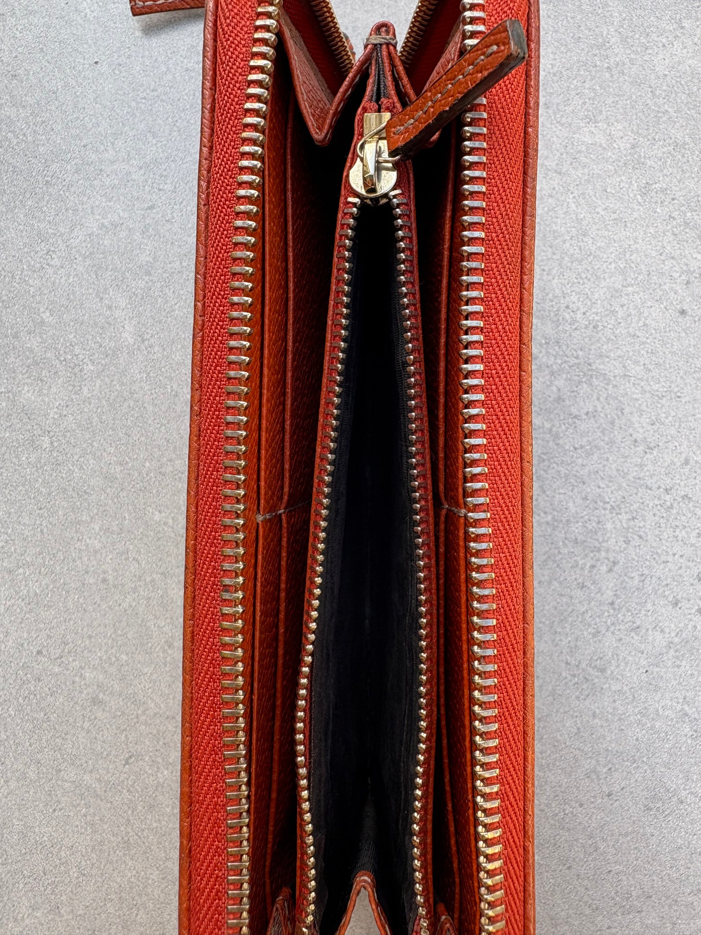 Gucci Biege and Orange Wallet