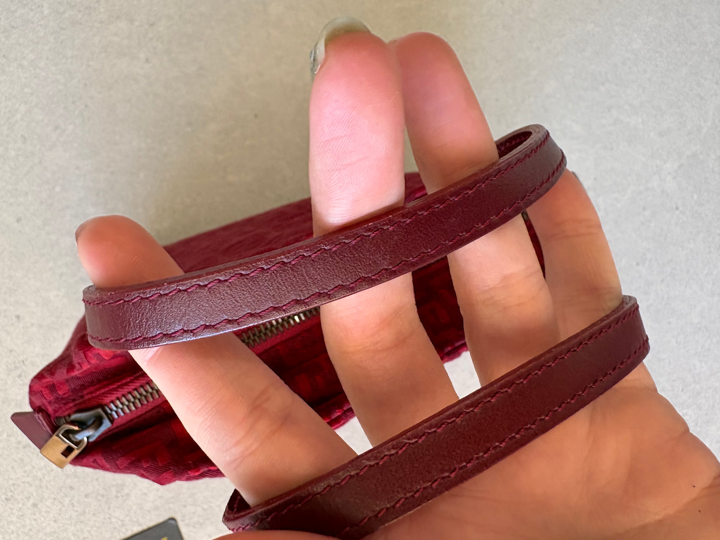 Fendi Mini Zucchico Bag Red