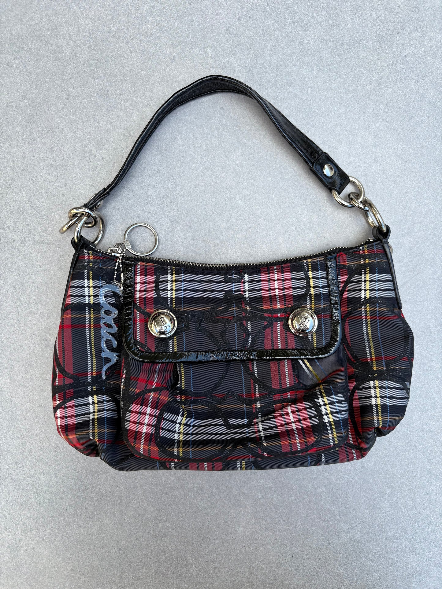 Coach Tartan Two-Way Handbag