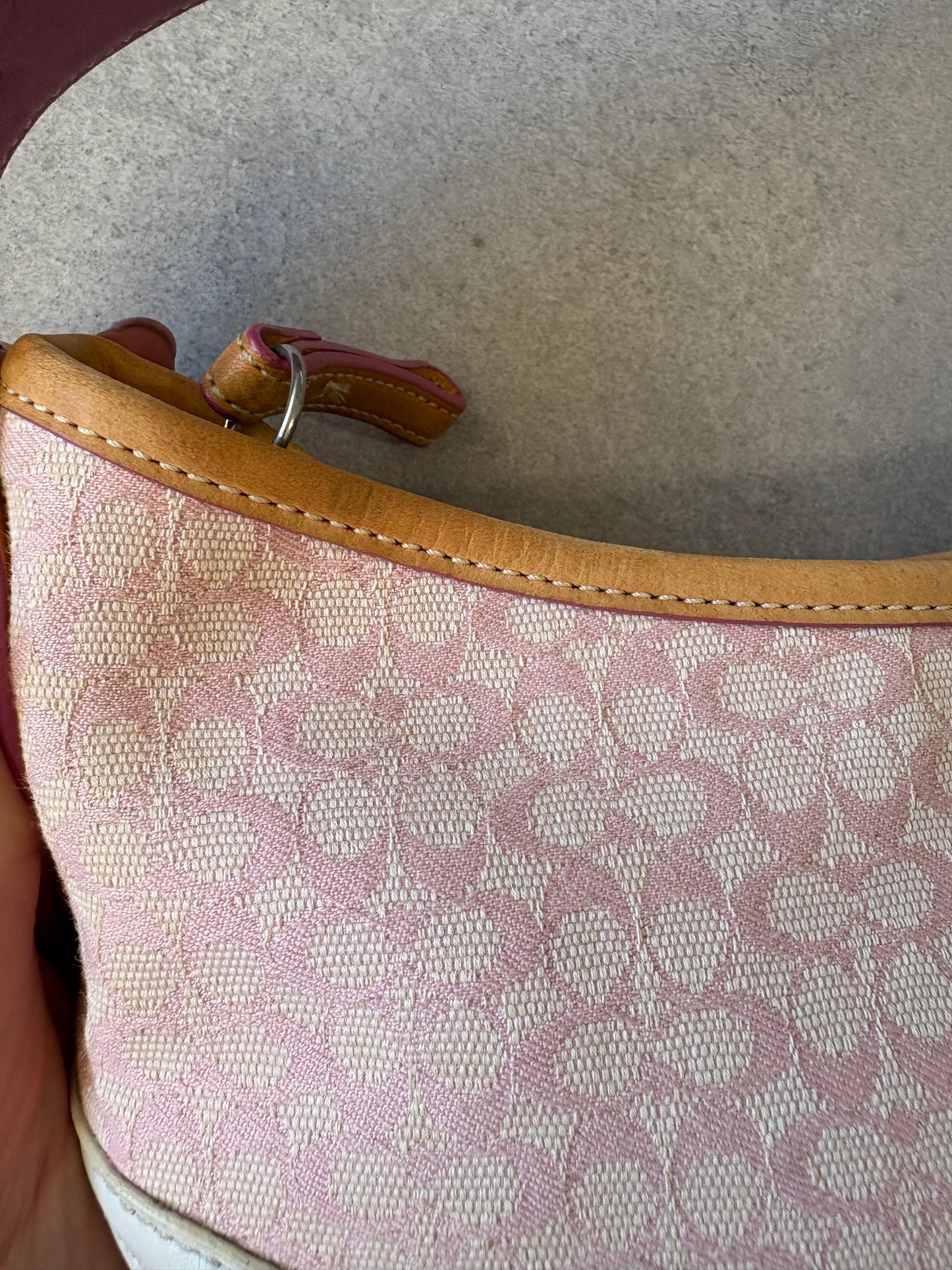 Coach Soho Shoulder Bag Pink Monogram