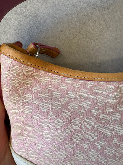 Coach Soho Shoulder Bag Pink Monogram