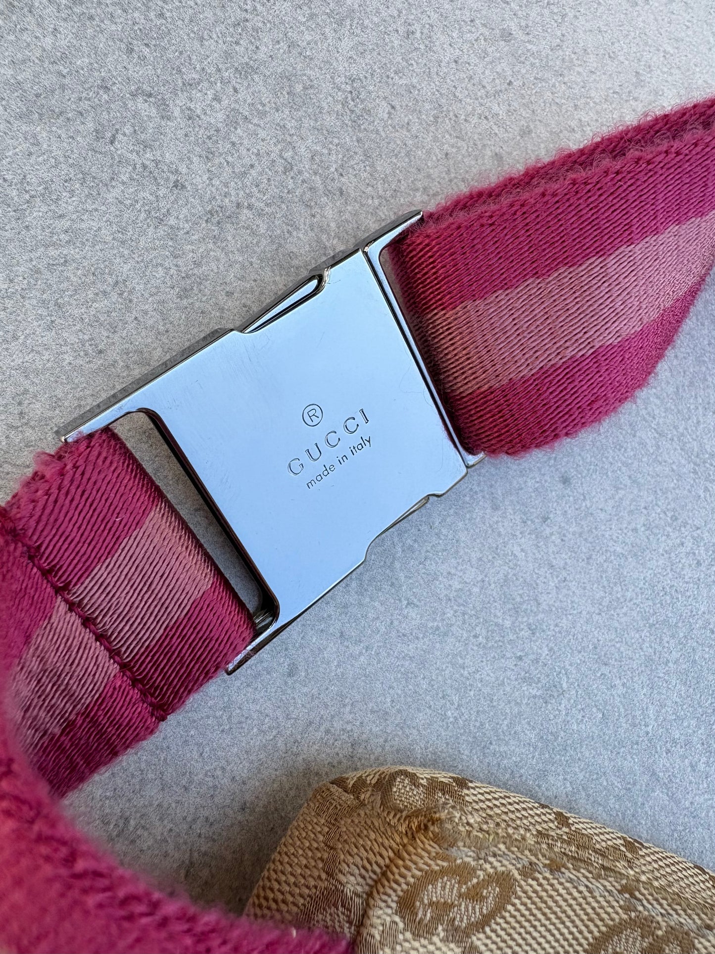 Gucci Belt Bag Pink and Beige