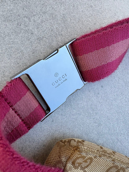 Gucci Belt Bag Pink and Beige