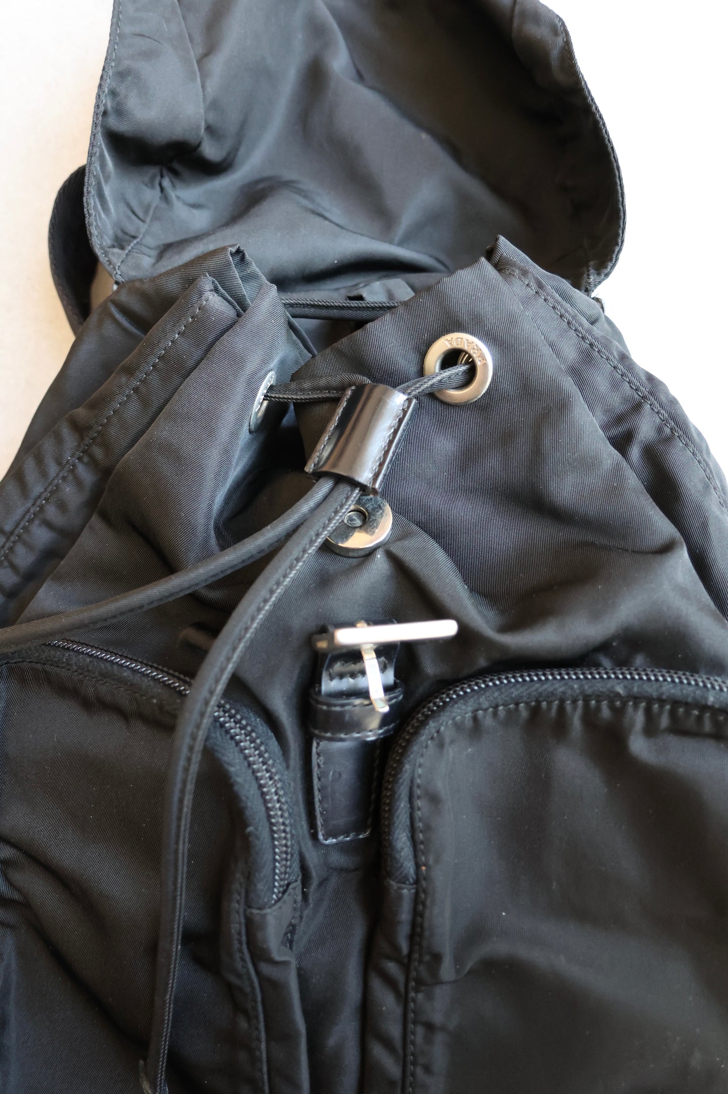 Prada Black Re-edition 2000 Nylon Backpack