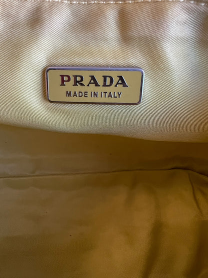 Prada Nylon Tessuto Accessory Pouch Yellow