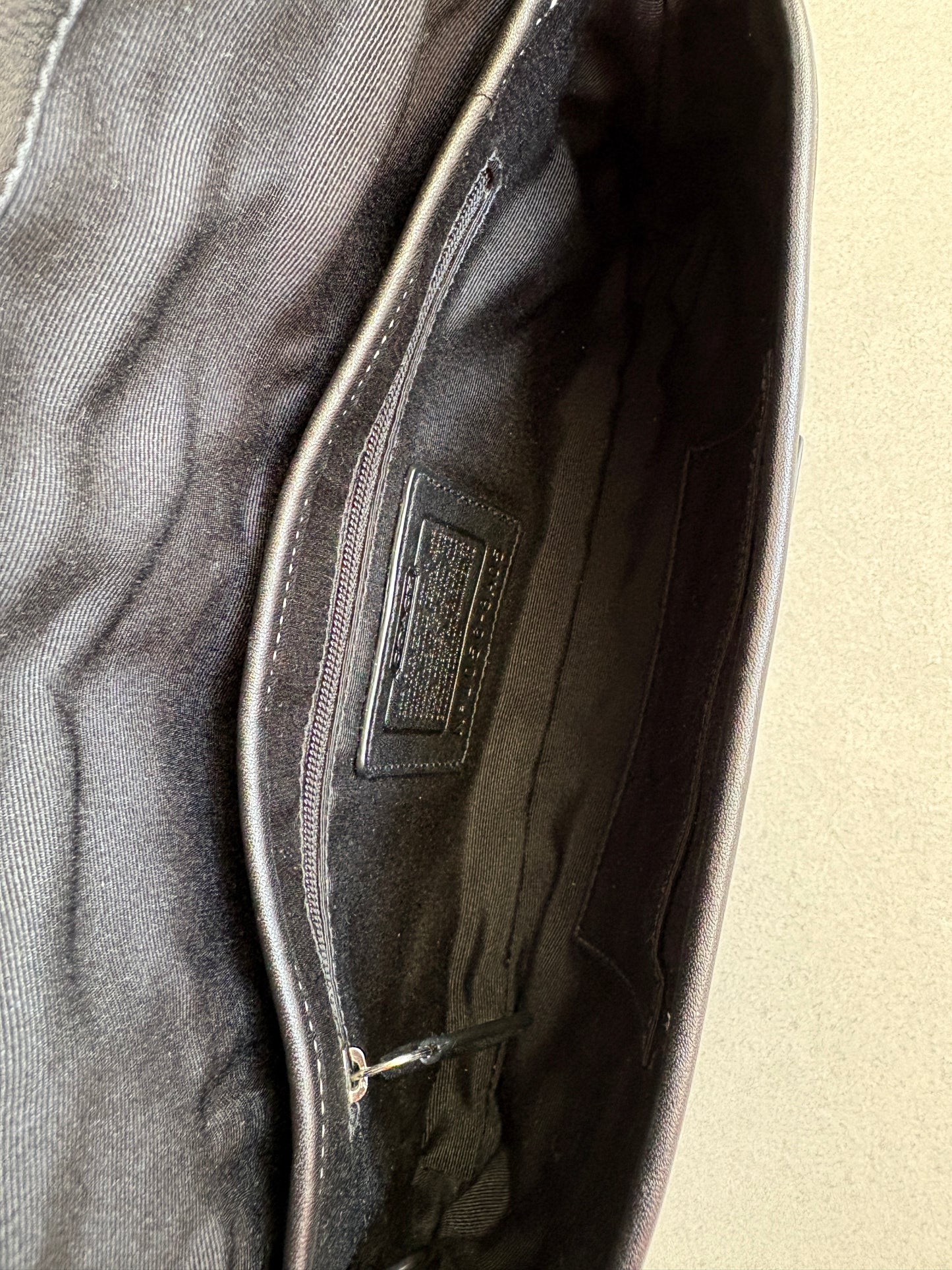 Coach Soho Black Leather Shoulder Bag
