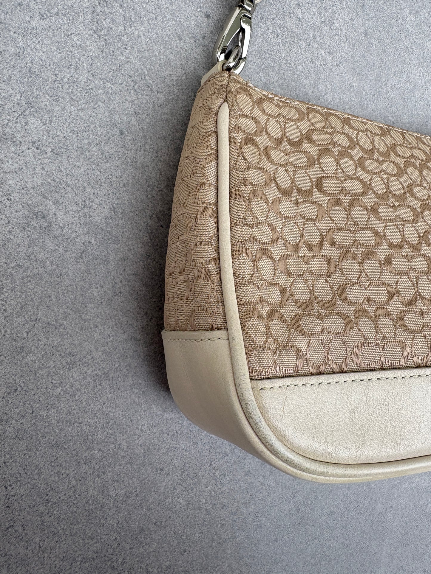 Coach Demi Beige Shoulder Bag