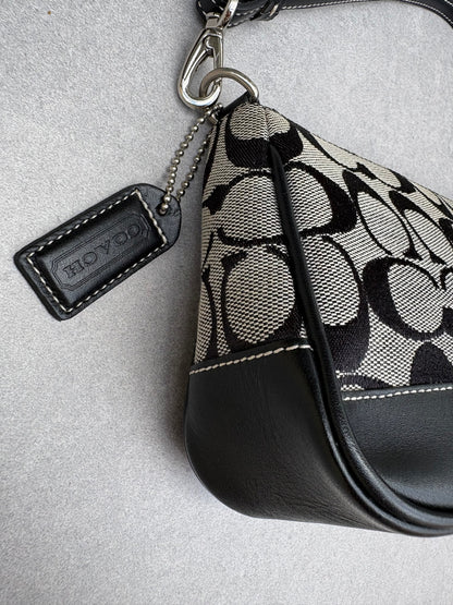 Coach Signature Monogram Demi Black