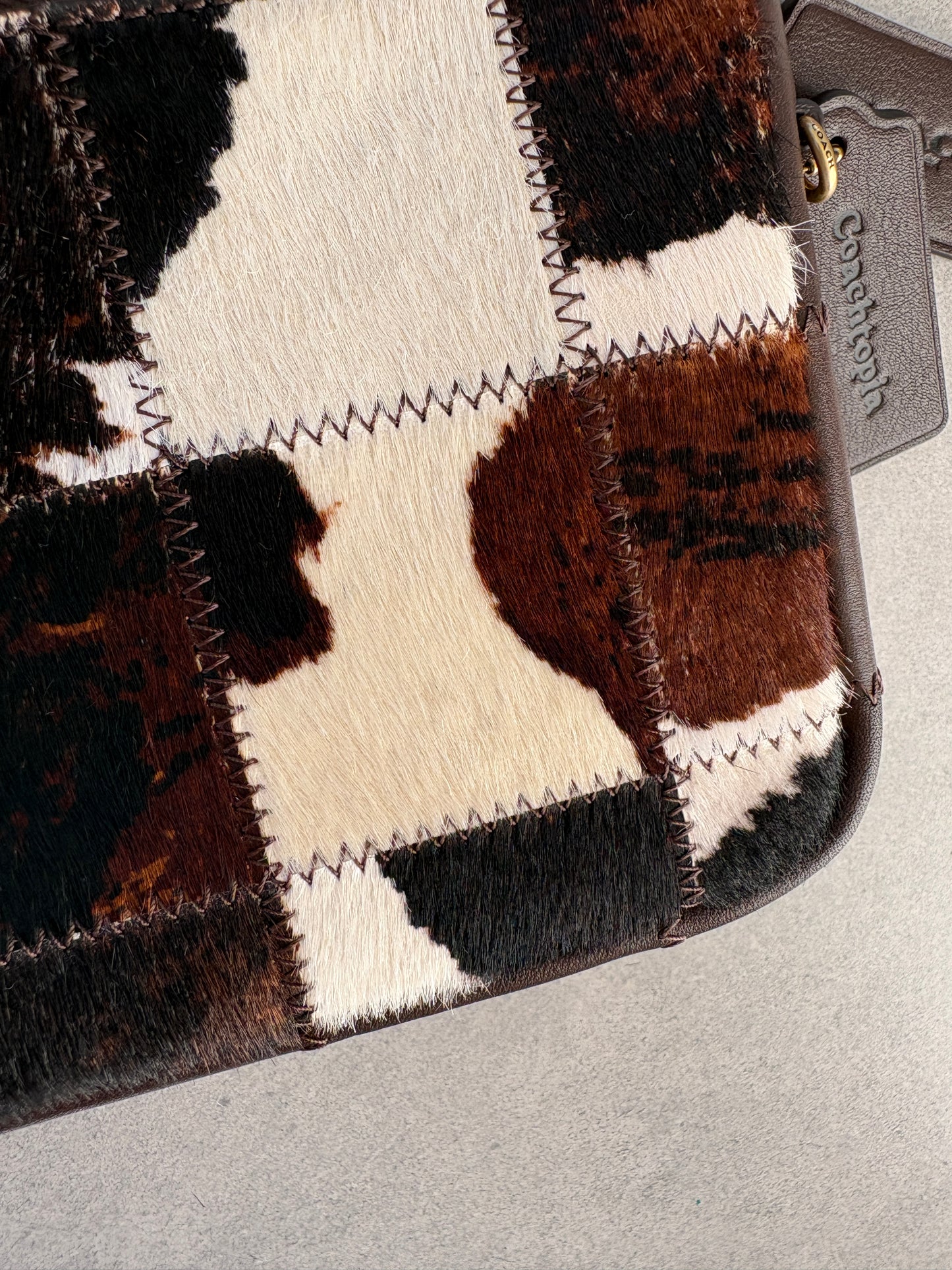 Coachtopia Cowprint Shoulder Bag