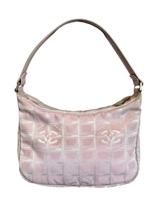 Chanel Pink Travel Line Shoulder Bag 2000s