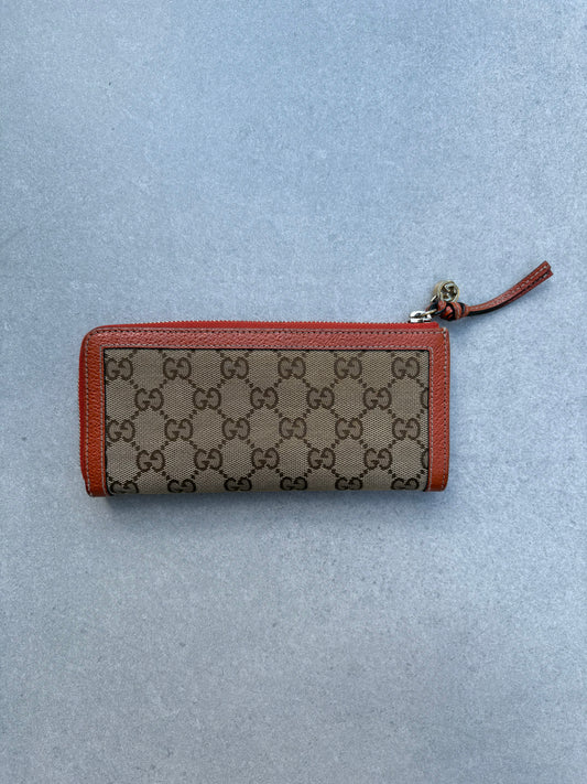 Gucci Biege and Orange Wallet