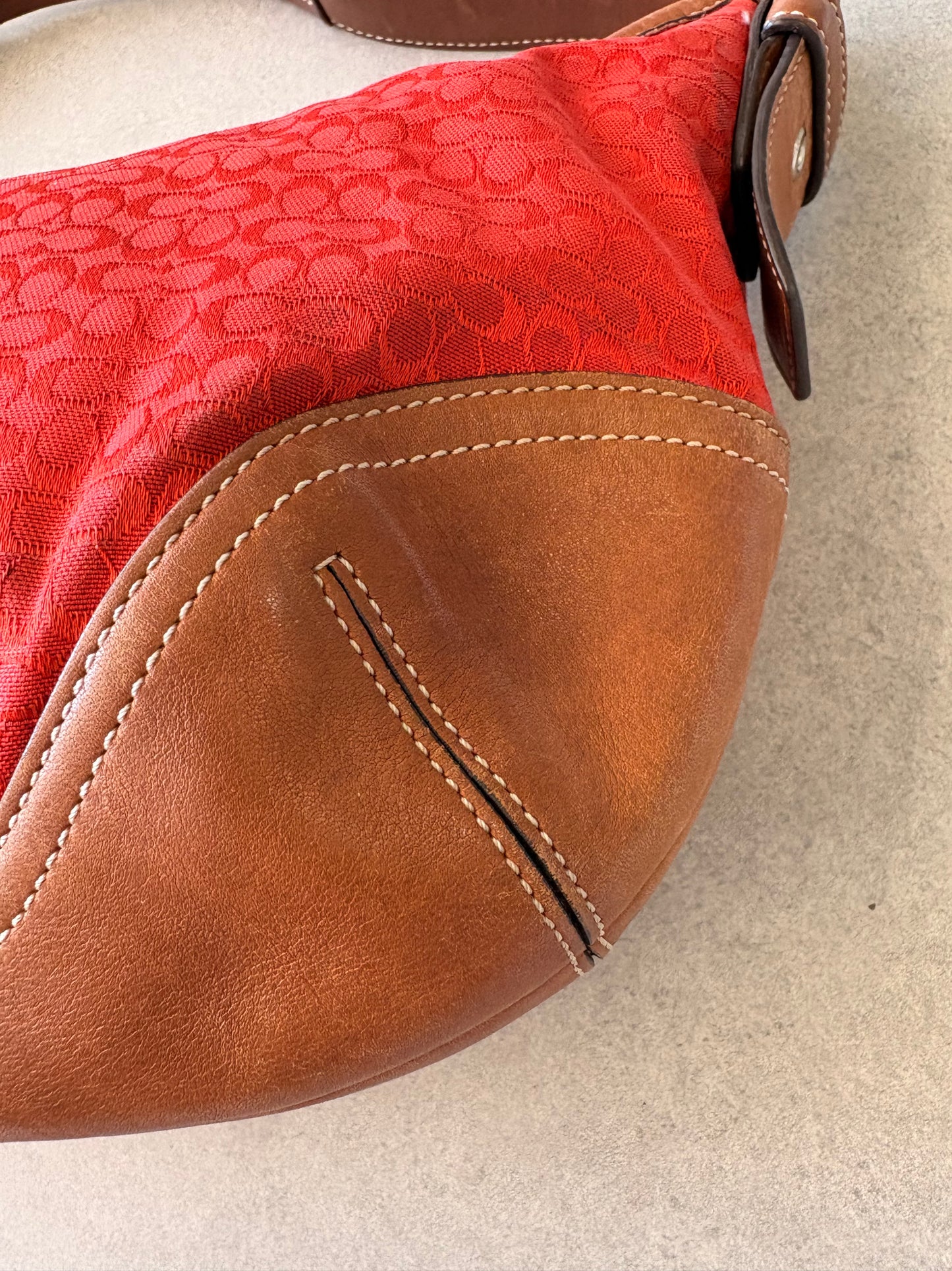 Coach Soho Monogram Bag Red