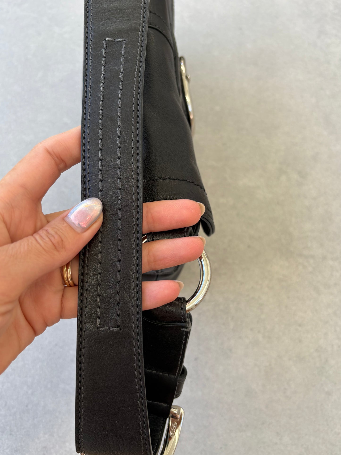 Coach Soho Black Leather Shoulder Bag