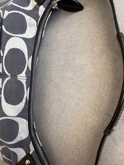 Coach Grey Monogram Shoulder Bag