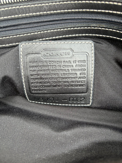 Coach Black Monogram Signature Tote Bag