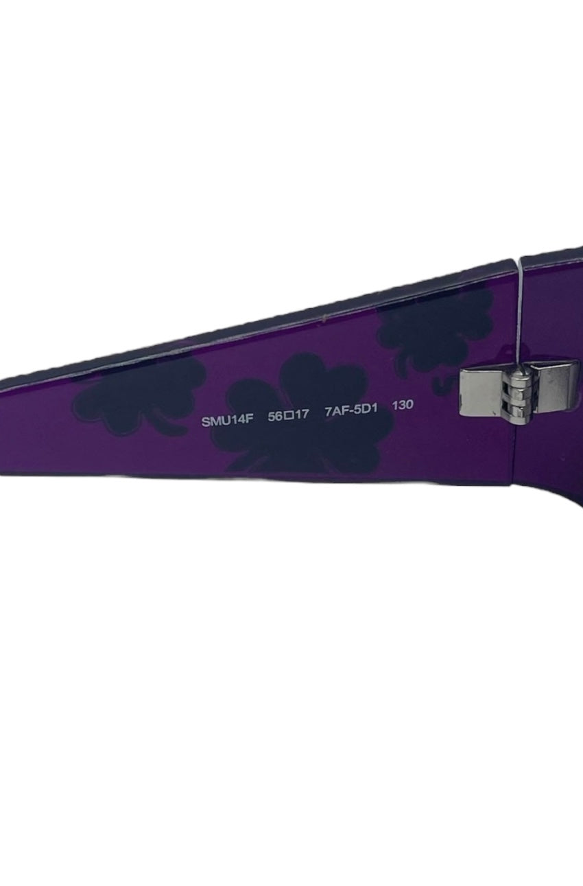 Miu Miu Clover Sunglasses Purple