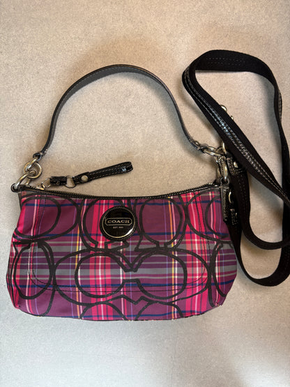 Coach Poppy Tartan Shoulder Bag