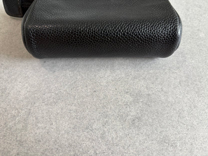 Chanel Black Cavier Leather with Gold Hardware