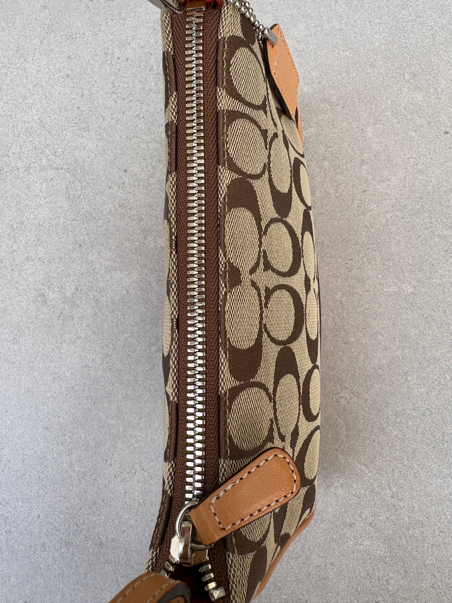 Coach Signature Demi Tan Shoulder Bag