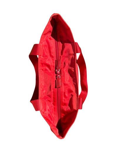 Prada Nylon Tote Bag Red