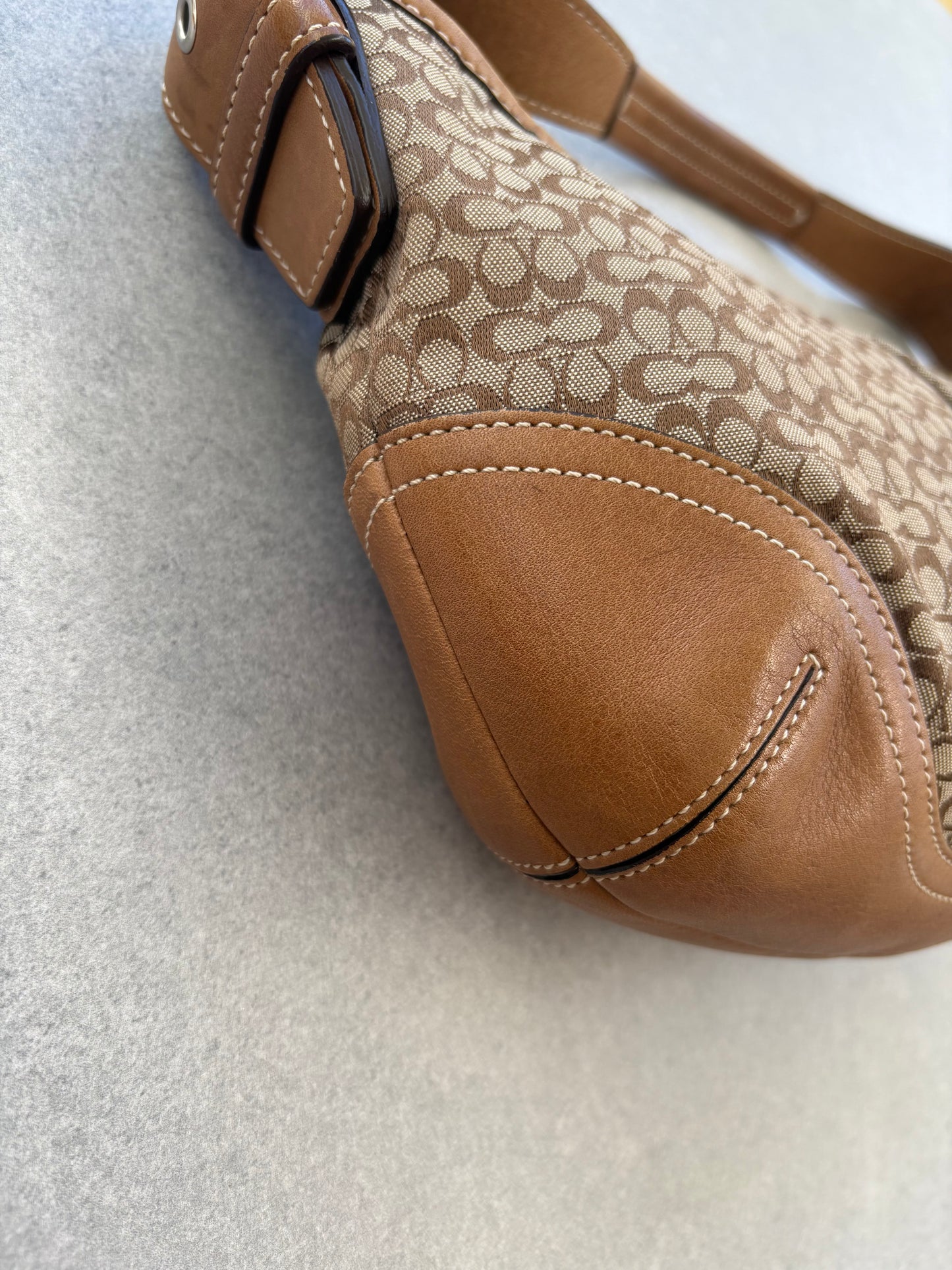 Coach Soho Monogram Bag Brown with Dustbag