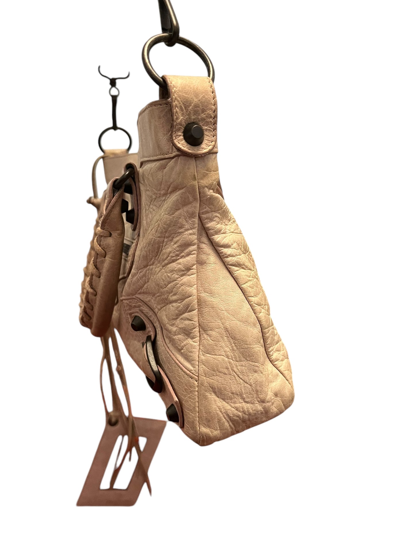 Balenciaga Cream Leather First City Shoulder Bag 2000s