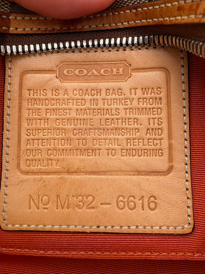 Coach Brown Canvas Signature Crossbody Bag