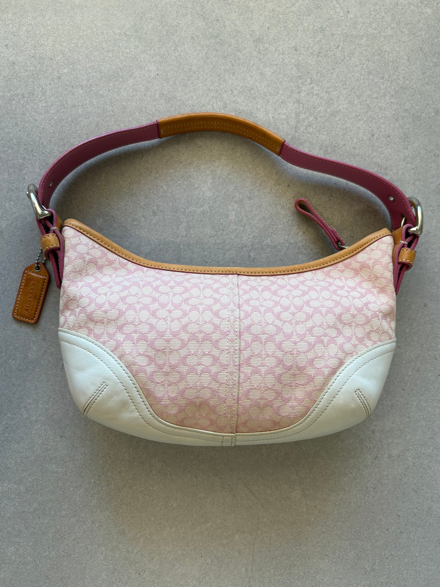 Coach Soho Shoulder Bag Pink Monogram