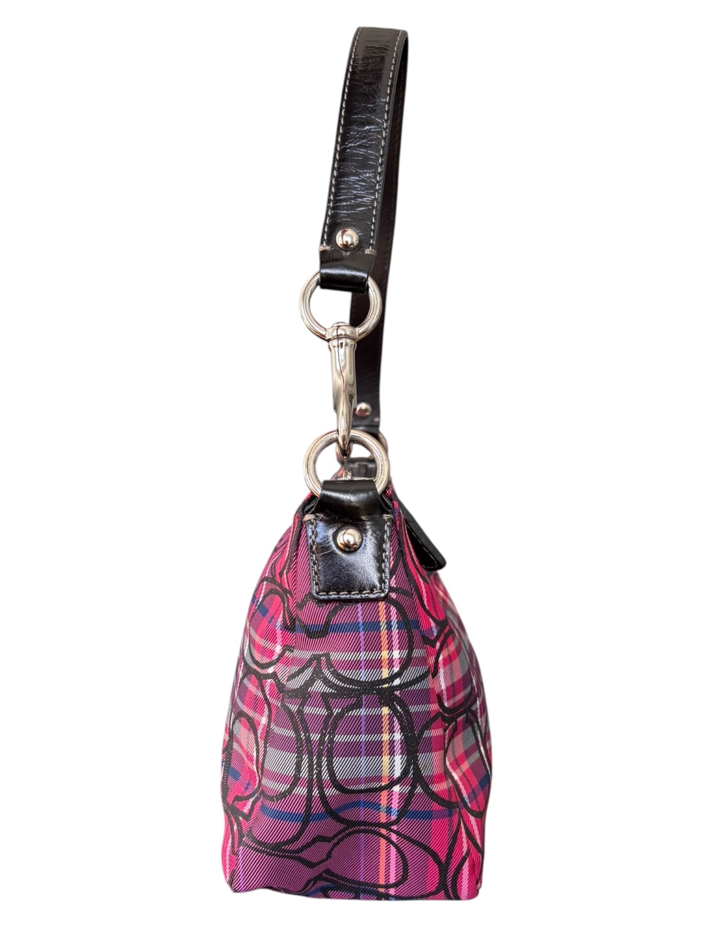 Coach Poppy Tartan Shoulder Bag