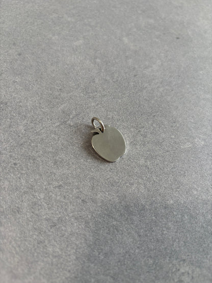 Tiffany & Co. Sterling Silver Engravable Apple Pendant