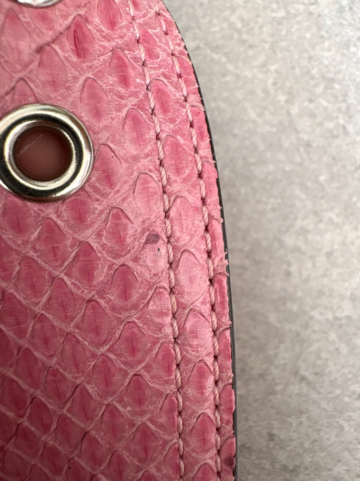 Coach Exotics Soho Patchwork with Pink Snakeskin Shoulder Bag